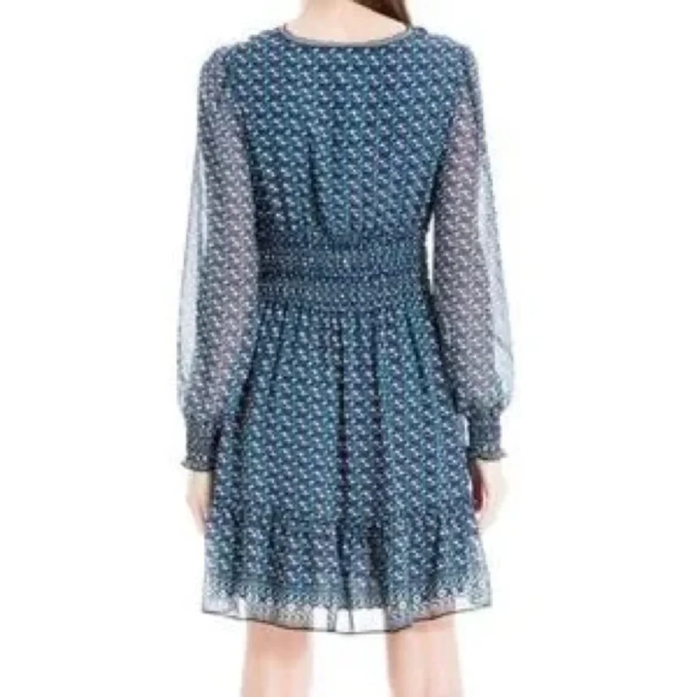 NWT Max Studio floral print long sleeve boho dress small - Picture 3 of 7